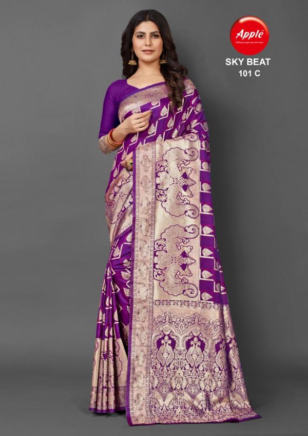 Apple Sky Beat 101 Festival Wear Silk Saree Collection